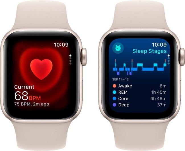 Apple Watch SE 2nd Generation, 40mm Aluminum Case, Cellular (Starlight)